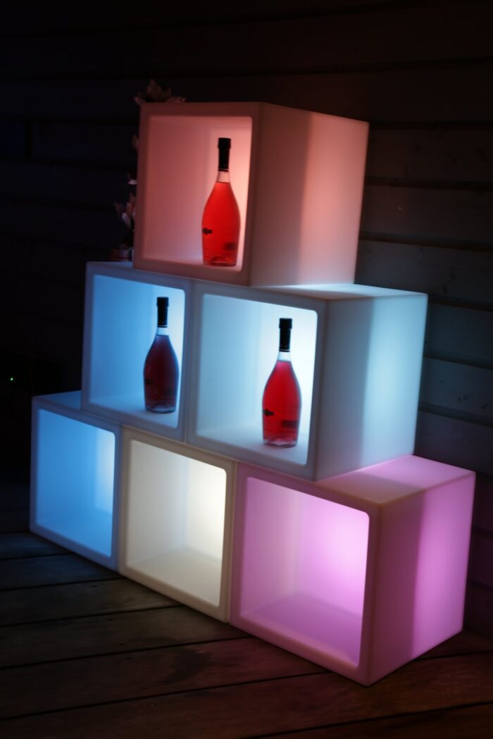 LED Presentatiekubus / champagnekoeler Lissabon - Afbeelding 3