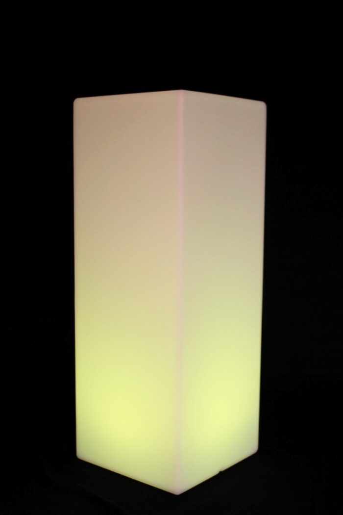 LED verlichte zuil (geel)
